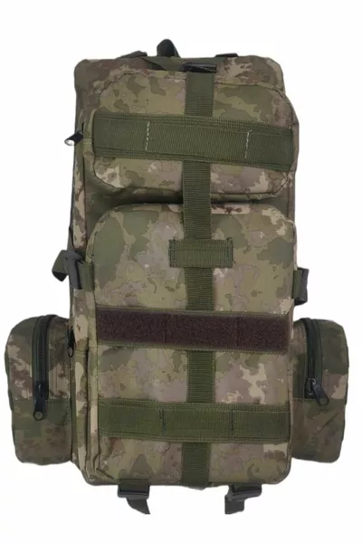  Lt Dağcı Outdoor Kamp Trekking Askeri Taktik Su Geçirmez Bölmeli Sırt Çantası Kamuflaj