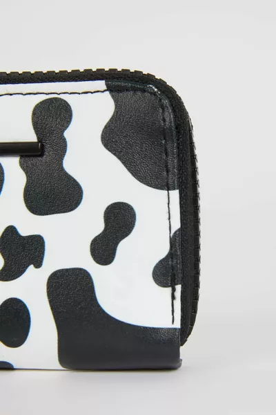 Portafoglio da donna in ecopelle con motivo zebrato axns