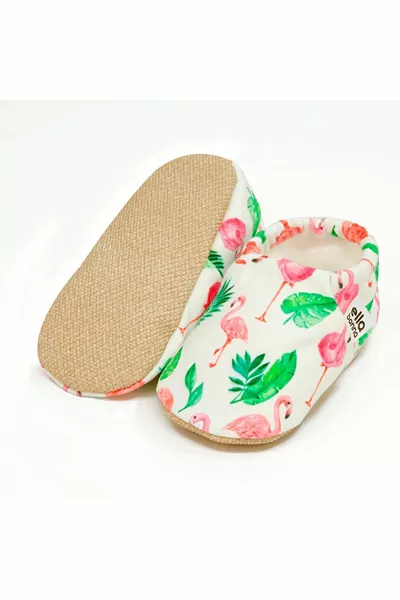 Non-Slip Sole Flamingo Baby Booties, House Boots Slippers Nursery Shoes Panduf