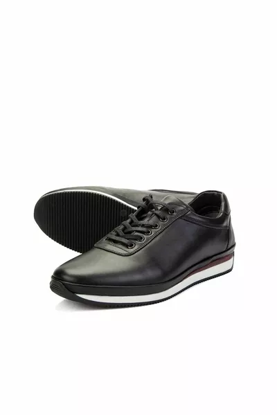 أحذية رجالية عادية من الجلد الطبيعي ، أحذية كاجوال ، أحذية جلدية ٪