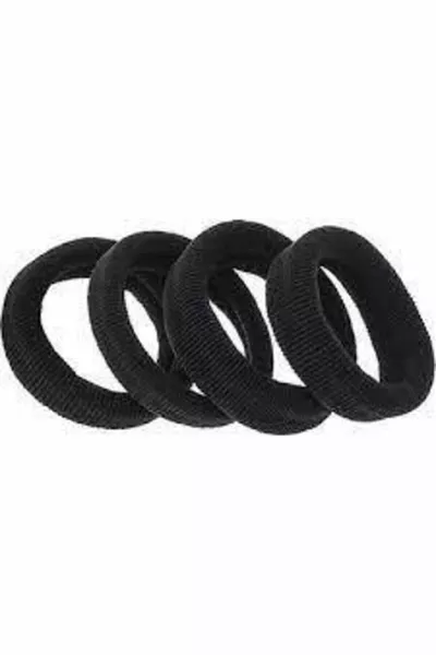 E&b التسوق للسيدات 8 عبوات سوداء فائقة المرونة المعصم مرنة المشبك