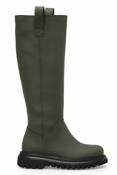 Julho 2pr أحذية نسائية كاكي