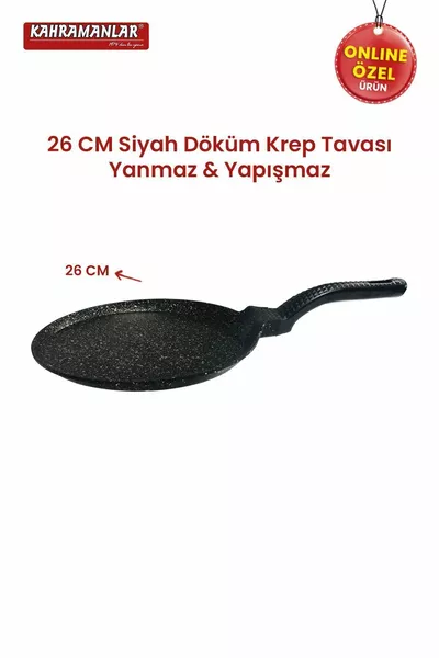 Helegra Cast Iron  Cm Black Crepe Pan
