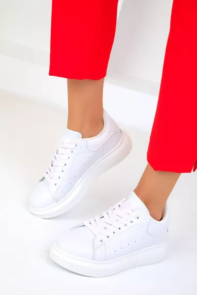Weiße Damen-Sneaker 