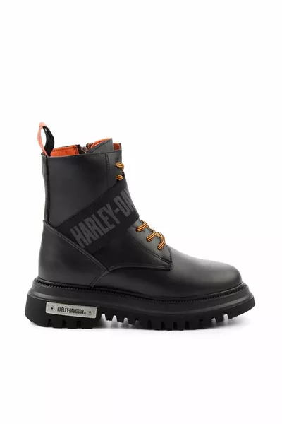 أحذية نسائية جلد أسود وبوت 