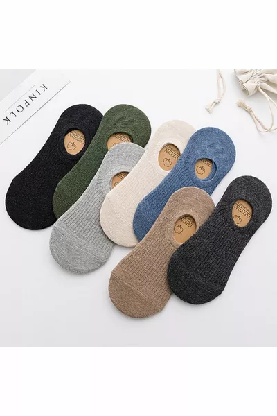 للجنسين 7 أزواج غير مرئية أحذية رياضية الجوارب مجموعة