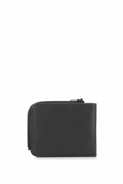 Черный кошелек на молнии 