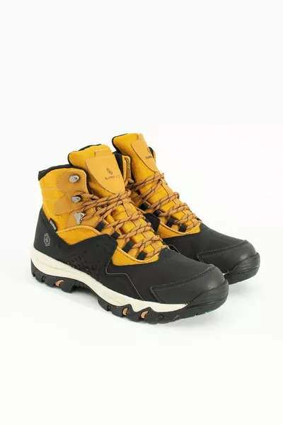 Vader Waterproof Schwarz Gelb Outdoor Herren Stiefel