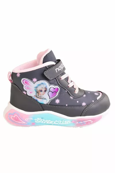 Girls Illuminated Princess Sneakers / Lightweight Sports Boots & Bootie