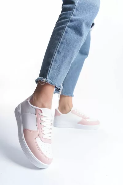 Baskets Femme White-Powder