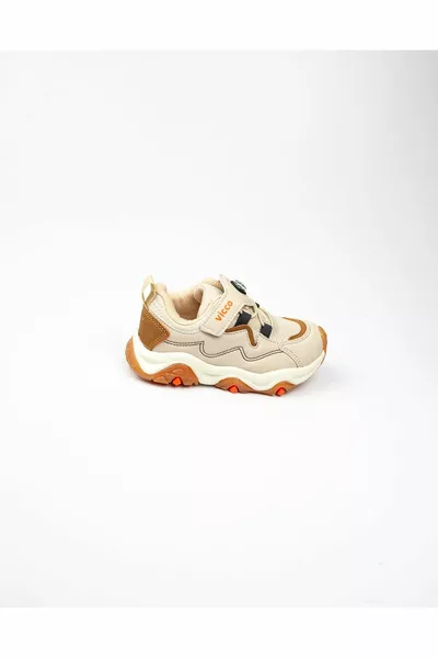 . K.  Shiro Beige Baby Sneakers