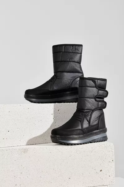 أحذية الثلج GEPTO مع الفراء داخل الأحذية