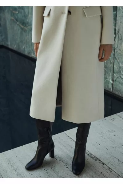 أحذية جلدية مستديرة اصبع القدم