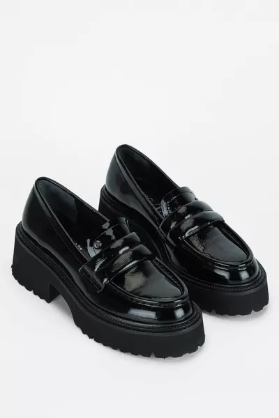 أحذية لوفر جلد طبيعي للسيدات   مليار Ayk /