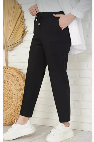Elastische Karottenhose für Damen