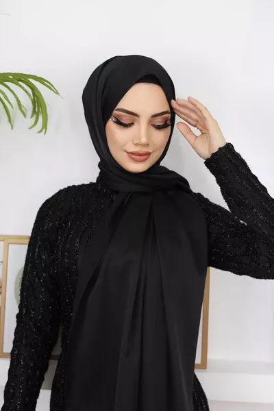 Kobe Satin (Dubai Silk) Вечерна рокля шал