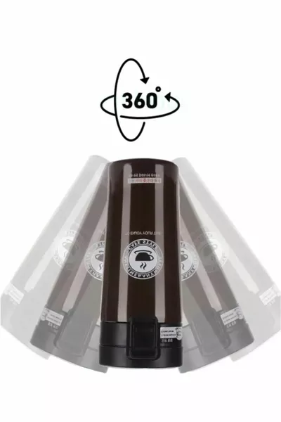 طبقة مزدوجة الفولاذ المقاوم للصدأ الترمس كأس سيارة القهوة الشاي الترمس اليد مع قفل