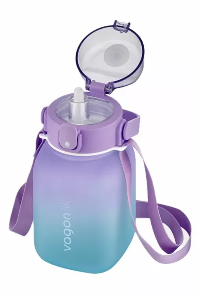  مل قش معلق للأطفال / بدون قش مزدوج اللون Softtouch قارورة الدافع