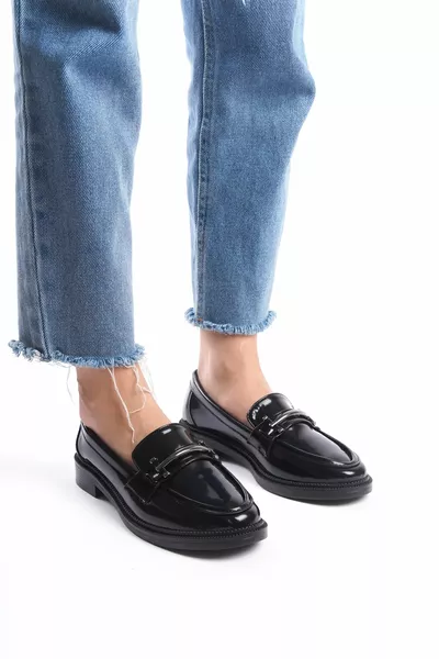 Mocassins pour femmes Mocassins Chaussures souples décontractées avec boucle décontractée Élégant et confortable