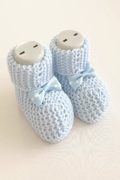 Chaussons Bébé Tricot 0-6 Mois