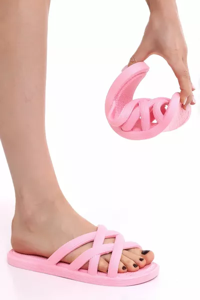 Mimu  Wicker Look Pantofole da donna morbide e flessibili Pantofole casual da spiaggia per piscina