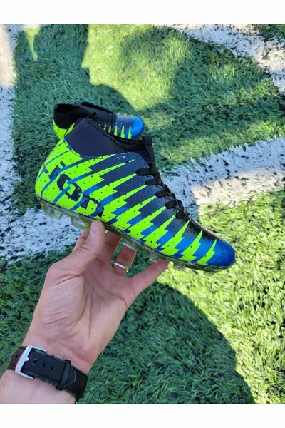 Висококачествени футболни обувки футболни обувки с чорапи са подходящи за използване на изкуствена трева и тревни игрища