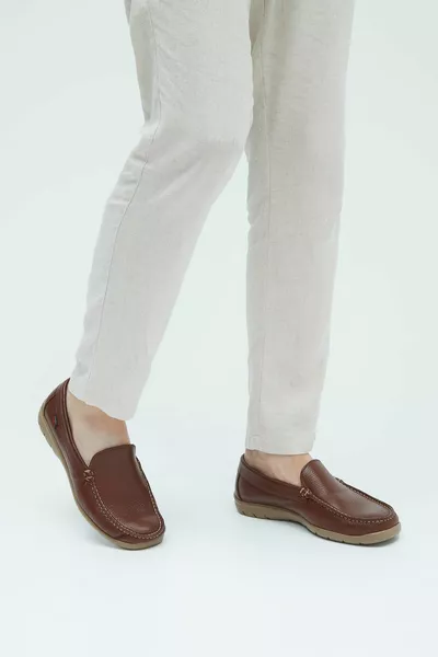 Мужские лоферы из натуральной кожи   Erk Ayk 