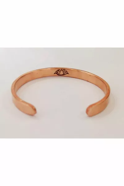 ٪ سوار النحاس لوتس الأزهار نموذج