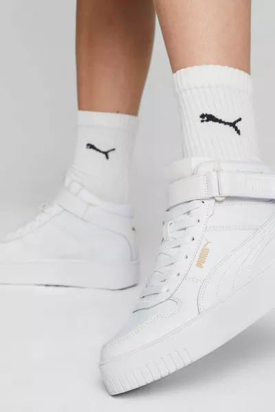 Carina Street Mid  Jordan Turtleneck Unisex Sneakers WHITE