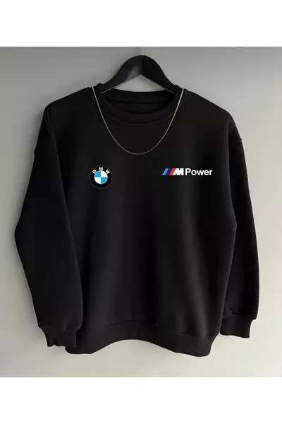 BMW Printed Original Unisex Winter Sweatshirt Black