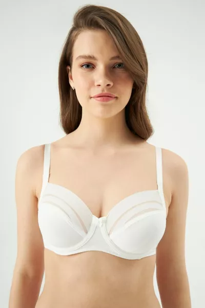 Бански сутиен с подплънки и райета