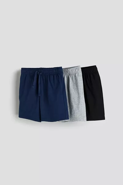 Dreierpack Baumwolljersey-Shorts
