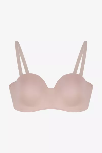 Дамски микрофибърен сутиен без подплънки с тънки презрамки