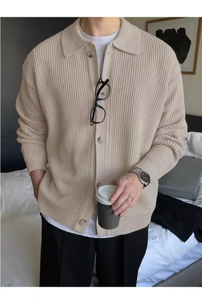 Heren regular fit vest met stenen knoopdetails