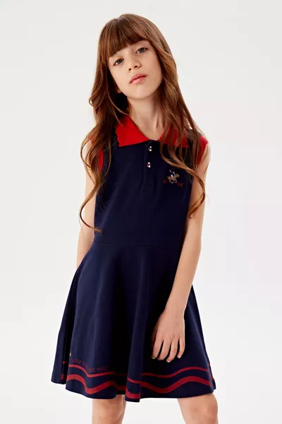 Bg Store Kız Çocuk Lacivert Elbise