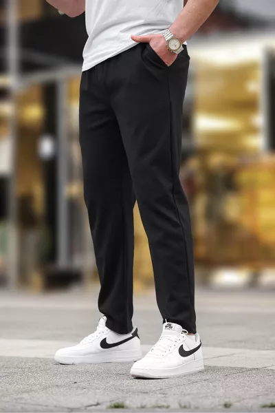 Zwarte Rechte Herenbroek 