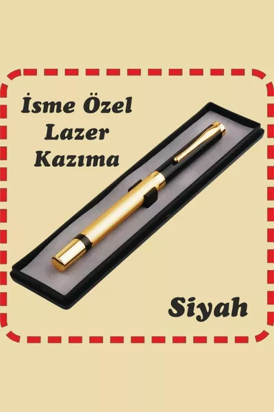 Индивидуальная роскошная роллерная ручка в коробке с черной крышкой