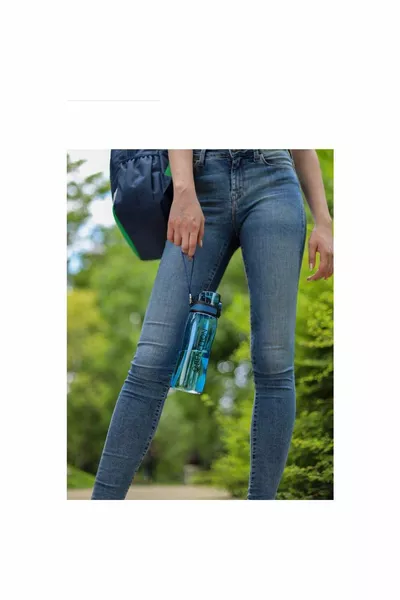 Automatic Lid Water Bottle & Flask Blue