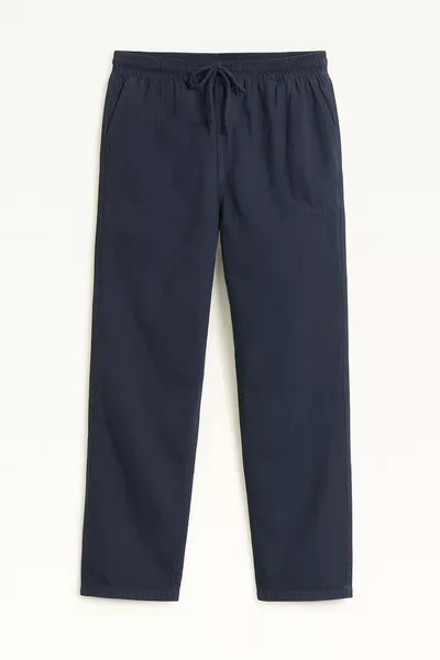 Defy Erkek Rahat Kalıp Keten Görünümlü Pantolon