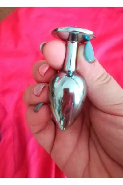 Stainless Diamond Stone Steel Small Size Anal Plug Plug