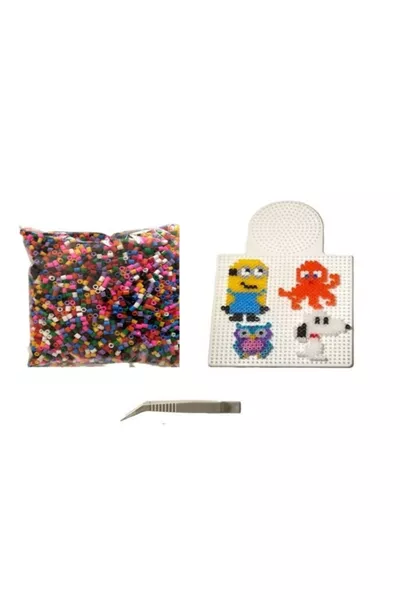 Strijkkralenset - 5. kralen + Mal + Plastic pincet + Strijkpapier