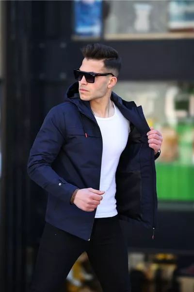 Yeni Sezon Kapüşonlu Erkek Mevsimlik Ceket