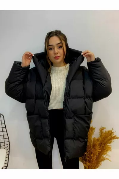 Doudoune oversize à capuche