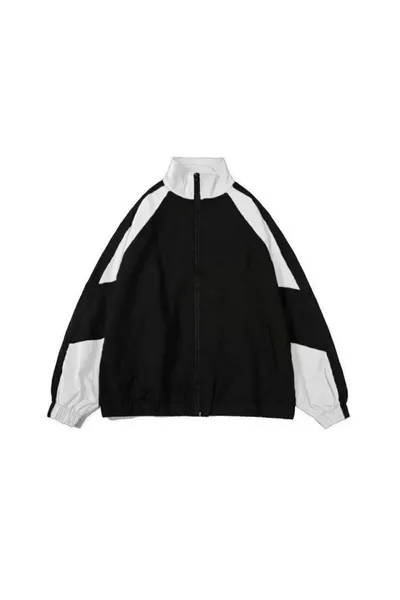 سترة مطر نسائية سوداء فضفاضة رقيقة