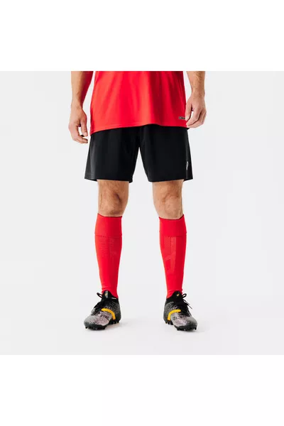 Short de football adulte Kipsta - Noir - Essentiel