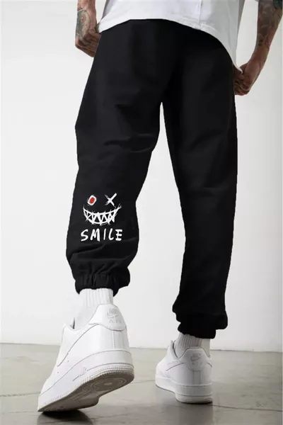 SMILEE Men's Elastic Waist Slimfit Jogger Pants