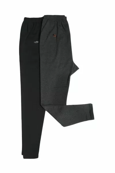 Lot de 2 collants d'hiver en tissu polaire, couleur mixte