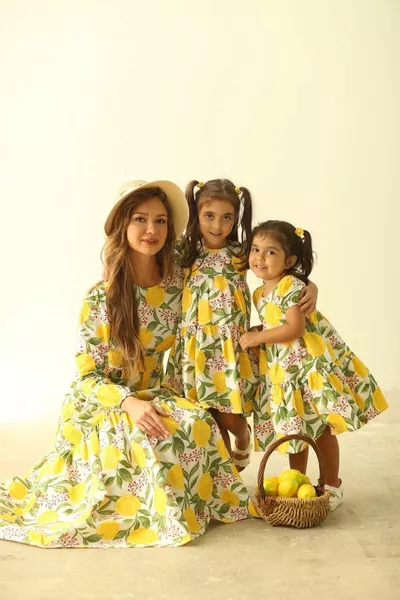 الحجاب نمط الليمون طبقة الأم - ابنة مزيج (تباع واحدة)