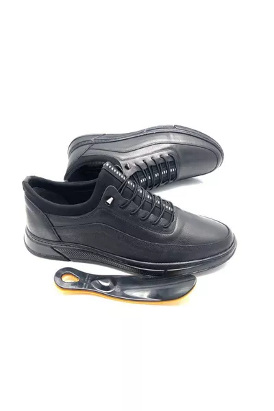 Baykara Large Size Genuine Leather Fully Orthopedic Men's Shoes