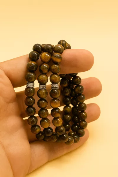 حجر طبيعي - سوار عين النمر - الشجاعة - الثقة بالنفس - القوة - السعادة - للجنسين 1 قطعة